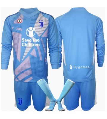 Lacne Dětský Futbalové dres Juventus Brankarsky  2024-25 Dlhy Rukáv - Tretina (+ trenírky)